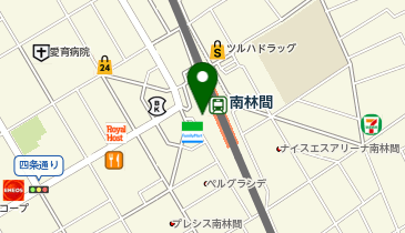 鰻の成瀬 南林間店の地図画像
