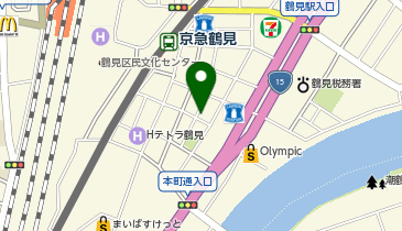 鰻の成瀬 鶴見店の地図画像