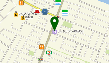 鰻の成瀬 沖縄泡瀬店の地図画像