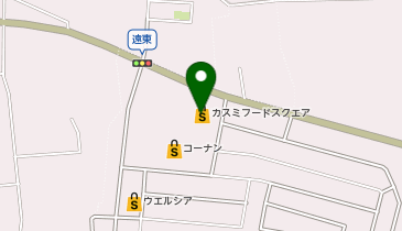 うさちゃんクリーニング フードスクエア学園の森店(茨城県つくば市)の地図画像