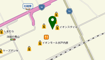 うさちゃんクリーニング イオン内原店の地図画像