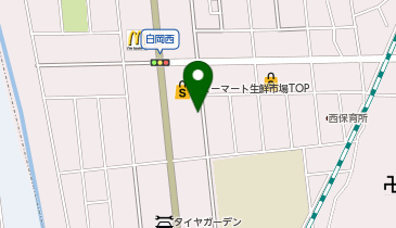 うさちゃんクリーニング 生鮮市場TOP白岡西店(埼玉県白岡市)の地図画像