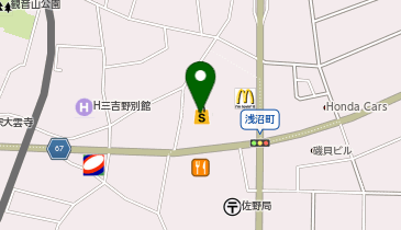 うさちゃんクリーニング イオンタウン佐野店(栃木県佐野市)の地図画像