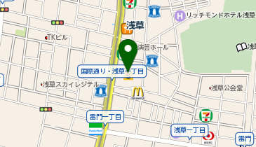 うさちゃんクリーニング 西友浅草ROX食品館店の地図画像