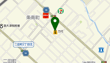 イセヅドライ 万代泉大津店の地図画像