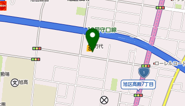 イセヅドライ 万代旭高殿店の地図画像