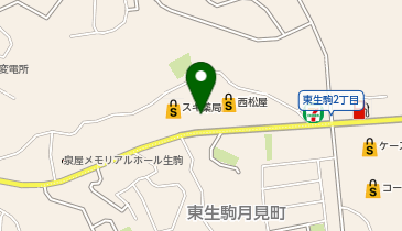 キングファミリー 東生駒店の地図画像