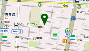 小林接骨院 小林整骨院 北堀江の地図画像