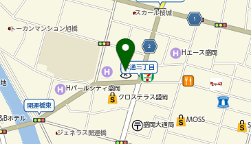 公益財団法人産業雇用安定センター 岩手県事務所の地図画像