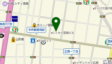 公益財団法人産業雇用安定センター 宮崎県事務所の地図画像