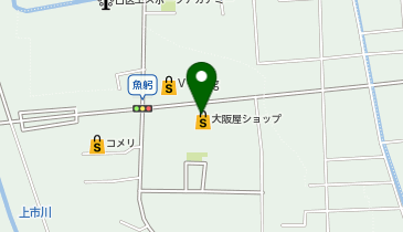 大阪屋ショップ 滑川店の地図画像