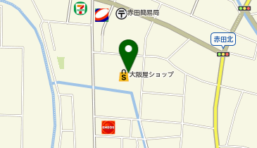 大阪屋ショップ 赤田店の地図画像