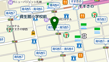 Lsurii 札幌店の地図画像