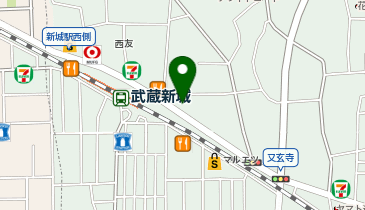 Ash 武蔵新城店の地図画像