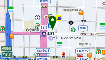 キンコーズ・御堂筋本町店の地図画像
