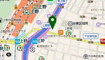 キンコーズ・上野店の地図画像