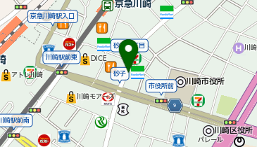 全力ストレッチ 川崎駅前店の地図画像