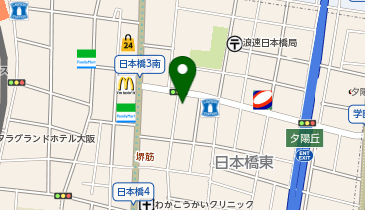 全力ストレッチ 大阪日本橋・難波店の地図画像
