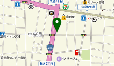 4&deg;C HOMME+ 宮崎山形屋店の地図画像