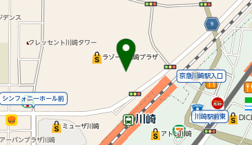 4&deg;C HOMME+ ラゾーナ川崎プラザ店の地図画像