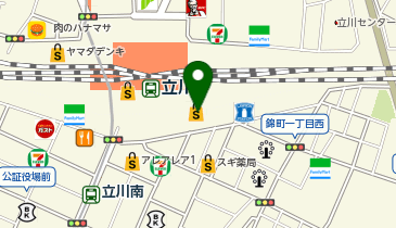 4&deg;C グランデュオ立川店の地図画像