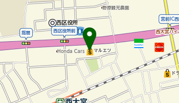 銀座コージーコーナー マルエツ西大宮駅前の地図画像