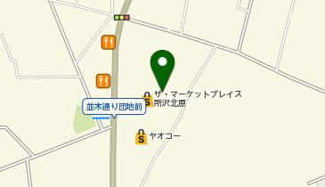 銀座コージーコーナー ヤオコー所沢北原の地図画像