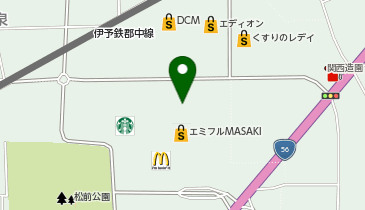 銀座コージーコーナー フジグランエミフル松前の地図画像