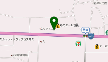 銀座コージーコーナー ゆめマート筑後の地図画像