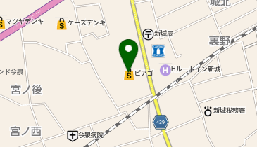 銀座コージーコーナー ピアゴ新城の地図画像