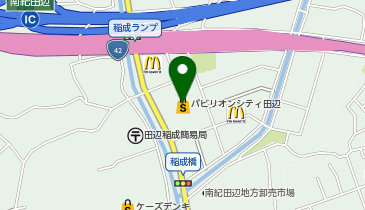 銀座コージーコーナー オークワ パビリオシティ田辺の地図画像