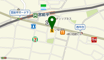 銀座コージーコーナー いなげや川崎宮前平駅前の地図画像