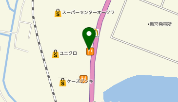 銀座コージーコーナー スーパーセンターオークワ南紀の地図画像