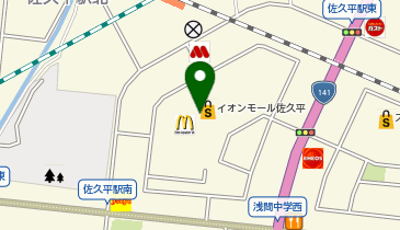 銀座コージーコーナー イオン佐久平の地図画像