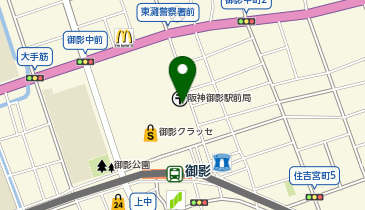 銀座屋 買取専門店 御影店の地図画像