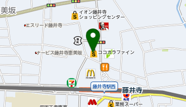 コンタクトのハートアップ 藤井寺の地図画像