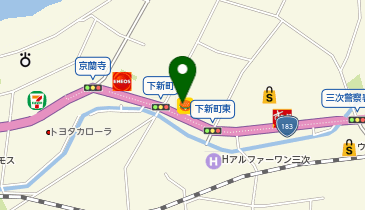 Beppin Hair Form ヘアーサロンオーシャン 三次店の地図画像