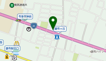 most eyes調布の地図画像