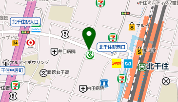 NAYUTAS北千住校の地図画像