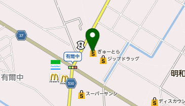 ぎゅーとら ラブリー明和店の地図画像