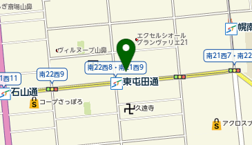 Bostonbake 南21条店の地図画像