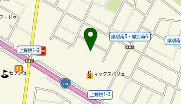 Bostonbake ボストンベイク厚別南店の地図画像