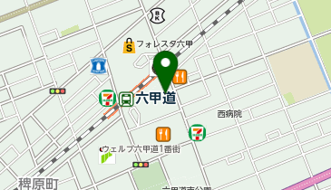 甲南チケット メイン六甲店の地図画像