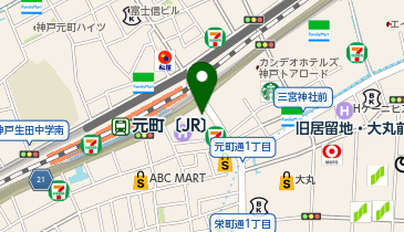 甲南チケット 元町店の地図画像