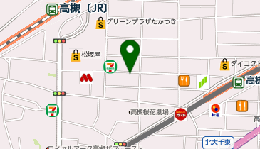 甲南チケット 高槻本通店の地図画像