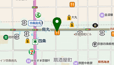 甲南チケット 四条烏丸店の地図画像