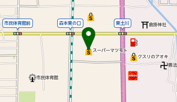スーパーマツモト 向日店の地図画像