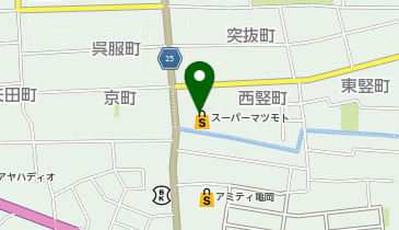スーパーマツモト 中央店の地図画像
