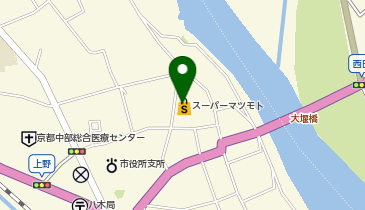 スーパーマツモト 八木店の地図画像