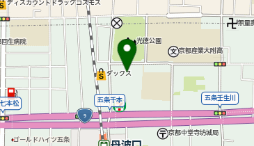 スーパーマツモト 五条店の地図画像